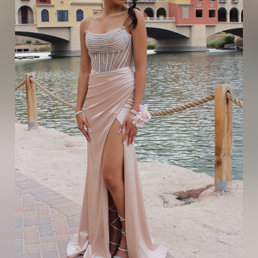 Elegant Beaded Evening/Prom Gown